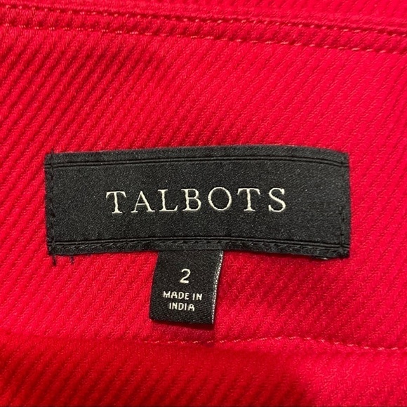 Talbots Pencil Skirt Red Size 2 - Picture 4 of 8